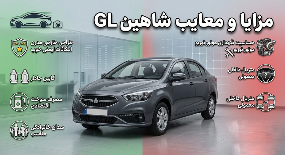 مزایا و معایب شاهین GL
