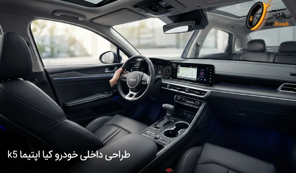 طراحی داخلی خودرو کیا اپتیما k5